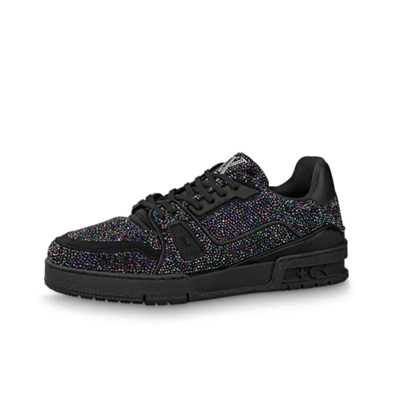 Louis Vuitton Trainer Crystal – Black