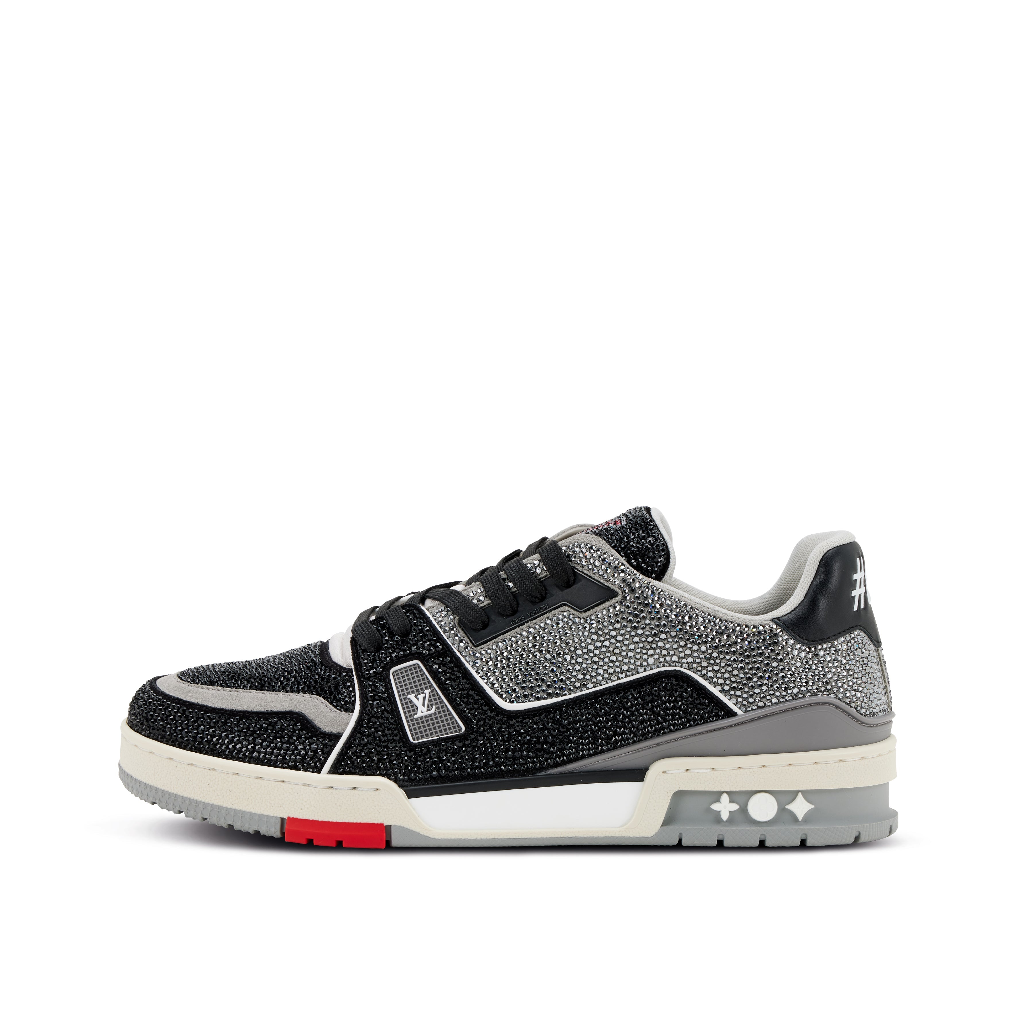 Louis Vuitton Trainer Crystal – Black Grey