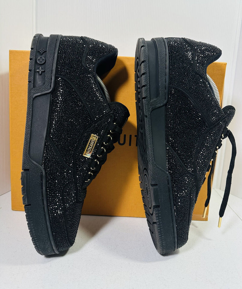 Louis Vuitton Trainer Crystal – Black